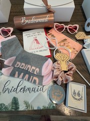Bridal Party Proposal Boxes (Set of three) for Bride & Two Bridesmaids