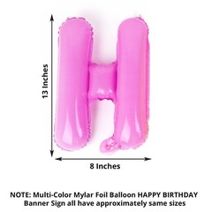 13″ Assorted Happy Birthday Mylar Foil Balloon Banner Party Events Decorations