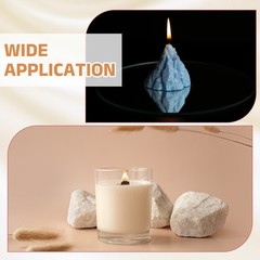 2 pieces clear glass candle holder for tube (H:15cm D:8.6cm)