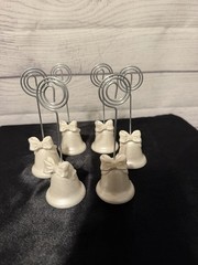 Vintage Place Card Holder Bell & Bow 134 Pieces
