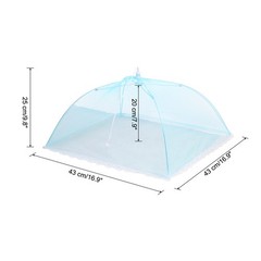 6 Pcs Large and Tall Food Covers 17″ Mesh Food Covers for Outdoors, Blue