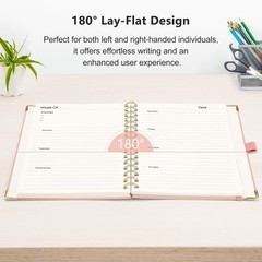 RETTACY Undated Planner, Weekly and Monthly, 53 Weeks and 12 Months, Medium S…