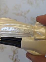 1950 Coast Novelty VFG Co Ceramic Wedding Cake Topper New Old Stock w defect MCM