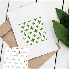 16 PCS 6 Inch Checks Diamond Stencils, Brick Mermaid Scale Reusable Plastic P…