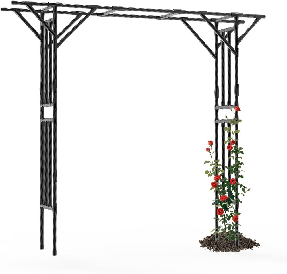 Supersize Flattop Garden Arch for Wedding – 106″ L x 106″ H Garden Arch Trellis