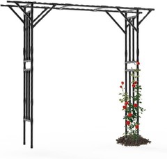 Supersize Flattop Garden Arch for Wedding – 106″ L x 106″ H Garden Arch Trellis