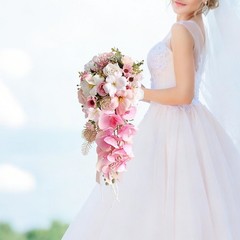 Bouquet Flower Arrangement Floral Lightweight Creative Elegant Decor Bridal