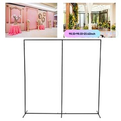 90.55*23.62*90.55in Free Standing Wedding Backdrop Stand Iron Rectangular Stand