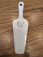 Vintage Decorative Porcelain Cake Server Cutter Holiday Wedding Birthday Etc.