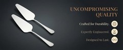 2 PCS Cake Pie Server Set, Stainless Steel Serrated Pastry Servers with Single