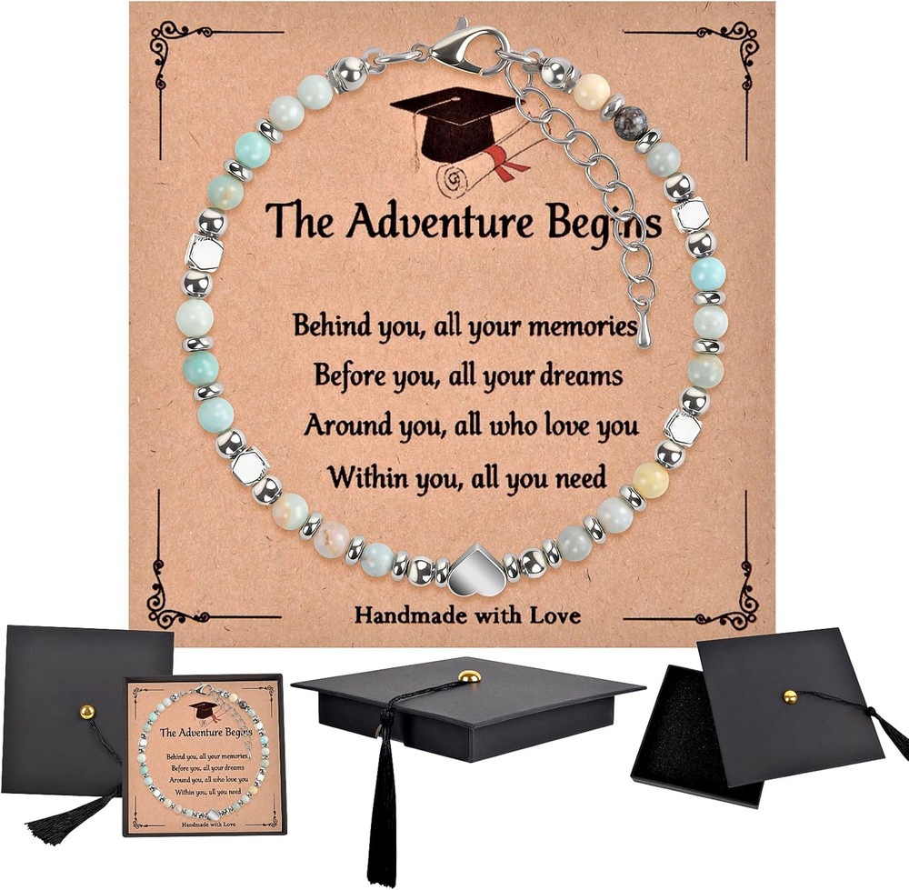 Graduation Gift Grad Cap Box & Bracelet – 2026 Graduation Gifts Her Him