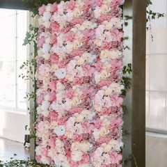 Artificial Flower Wall Backdrop 12*Flower Walls For Photo Background Wedding