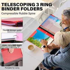 WOT I Telescoping Project Organizer 2-Pack, Refillable Binder with Dividers a…