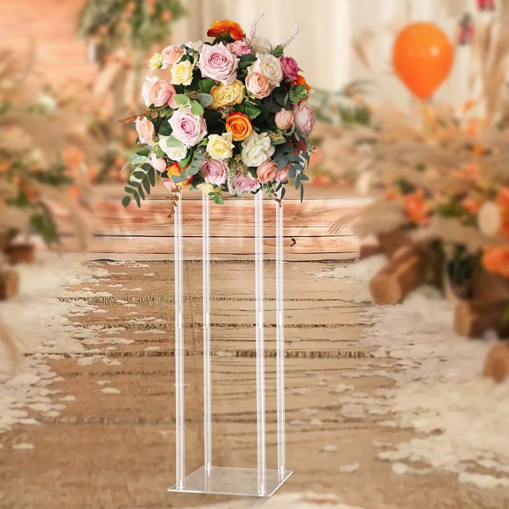 Acrylic Flower Stand Vase Column Stand Wedding Flower Stand Wedding Centerpieces
