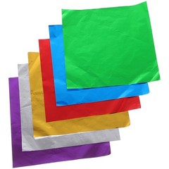 600Pcs Reusable Aluminium Foil Chocolate Wrapping Paper Assorted Color for Candy