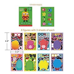 Make A Monster Stickers – Fun Monster-Themed Craft Supply, Creative DIY Make …