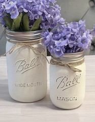 10 Painted Mason Jars In Pink Customizable Party Favors Table Centerpieces Decor