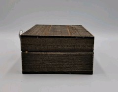 Wedding Ring Box Unique and Engagement Ring Holder Boxes for Rustic Brown