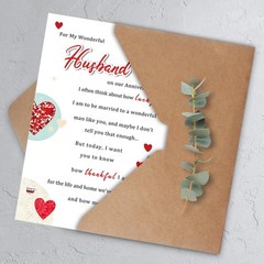Happy Anniversary Card Gift for Husband from Wife, Wedding Anniversary Cards …