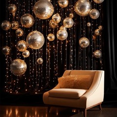 Yescom 16″ Large Disco Ball Mirror Big Hanging Glass for Party Events Wedding