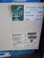 BRAND NEW BOX 250 Opaque WHITE Vellum Finish 70 LB A-10 ENVELOPES 6″ X 9-1/2″
