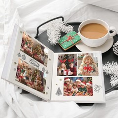 10×10 Inch Linen Self Adhesive Photo Album with Window, 20 Pages Scrapbook fo…