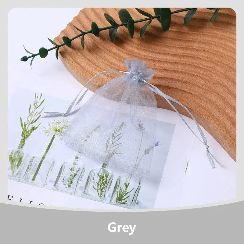 100Pcs/Lot 7X9 9X12 10X15 13X18Cm Organza Bags Jewelry Bag Wedding Party Decorat