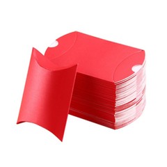 50/100Pcs Candy Box Kraft Paper Pillow Gift Boxes Wedding Party Favors Bags