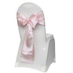 YCC Linens – Satin Chair Sashes Ribbon Bow Wedding Banquet Decor (Pack of 10)