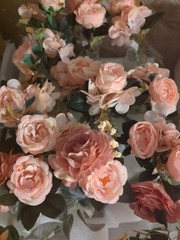 Set of 15 -Centerpieces table decor with Lights /Shades Of Pink- New