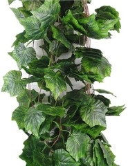 Meiliy 8 Ft 5pcs Artificial Greenery Ivy Vine 5pack, Grape Leaves 5 Pcs