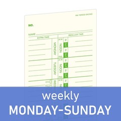 Weekly Time Cards 1-Sided, 3-1/2″ x 9″, Named Days, 100-Count,Time Cards for …
