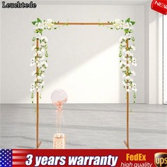 2×1.5M Wedding Arch Rectangular Party Arch Detachable Decorative Frame Reusable
