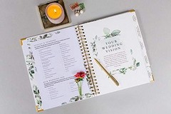 Wedding Planner & Organizer – Floral Gold Edition – Diary Engagement Gift Book