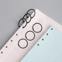 50 Pack Inch Binder Rings, Black Loose Leaf Binder Ring 1-1/2 Inch 1-1/2 Inch