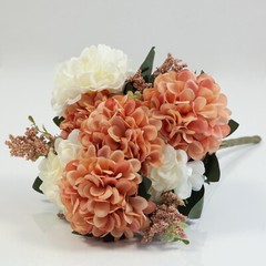 Artificial Silk Hydrangea Flower Bouquet (NO.8) – 6 Colours Wedding Home Decor