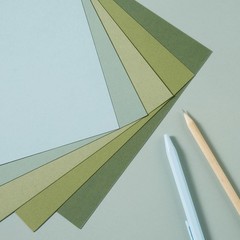 30 Sheets 8.5×11 Color Tones Cardstock Paper 250GSM inches, Sage-Green