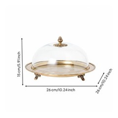 Glass for Me Cake Stand Double Tier Tableware for Dining Room
