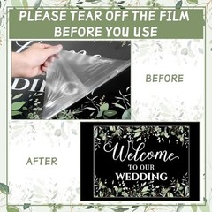 Welcome to Our Wedding Sign 24 x 18 Inch Welcome Wedding Sign for Wedding