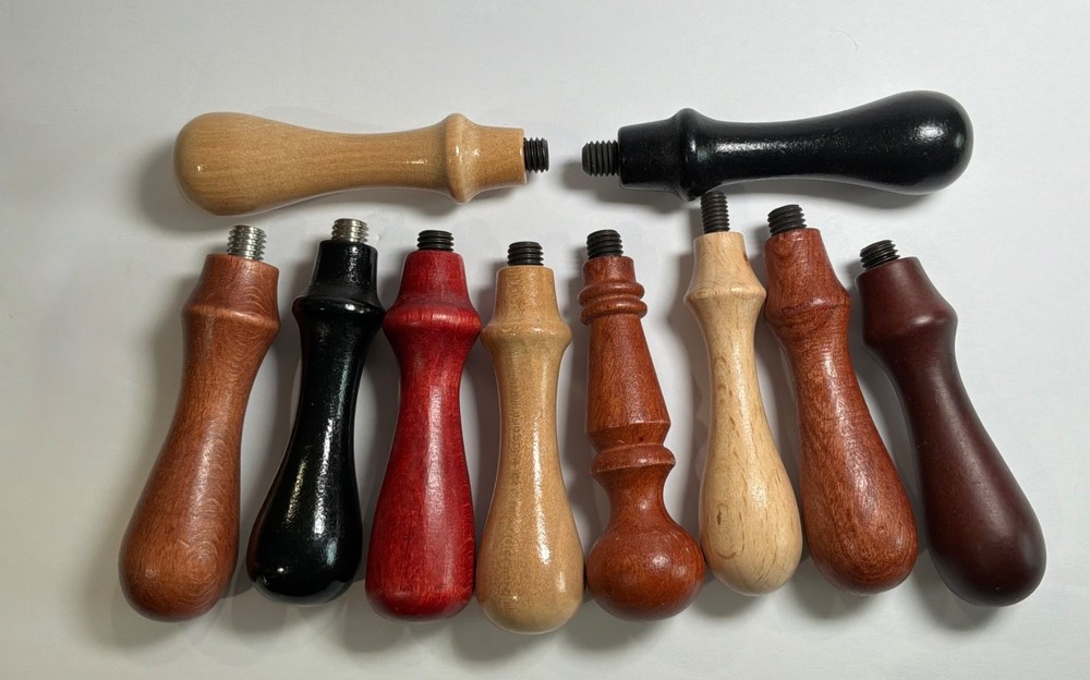 Medium Ball-top style Wood Wax Seal Stamp Handles Lot of 10 *read*