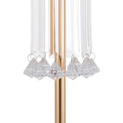 4-Tier Wedding Flower Stand Gold Acrylic Wedding Centerpieces Vases Table Decor