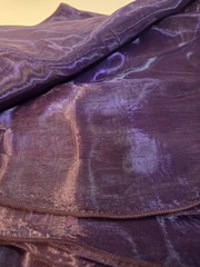 15-108″ ROUND TABLECLOTH Wedding Purple Organza Fabric Sheer Party Event Overlay