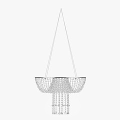 60CM Acrylic Swing Cake Rack Stunning Sparkling Chandelier Stand Suspended Cake