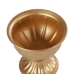 10Pcs Gold Metal Trumpet Vase Wedding Table Centerpiece European Style Decor