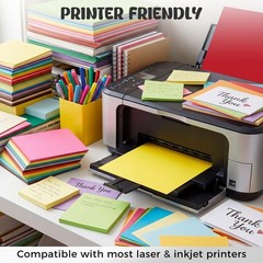 SallyFashion 60 Sheets Colored Cardstock Paper 12×12, Medium, multi