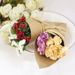 50/100 Vintage Cones Kraft Paper Bouquet Candy Boxes Wedding Party Gifts Flower