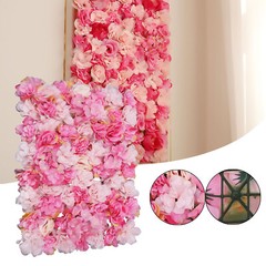 Floral Backdrop Wedding Party Decor 6pcs Artificial Flower Wall Panels 60*40cm
