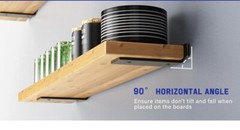 6 Pieces 8″ Inches Shelf Bracket, Heavy Duty Floating Thick and 160 lb.