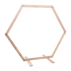 Wedding Arch Hexagon Wooden Arch for Ceremony Hexagon Arch Backdrop Stand Event