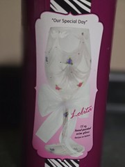 Lolita Our Special Day Hand-Painted 15 oz Wine Glass, Floral Wedding, Gift Tube